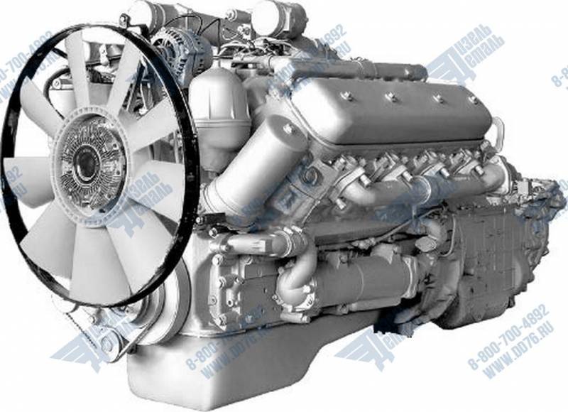 Картинка для Двигатель ЯМЗ 6581 с КП и сцеплением 8 комплектации